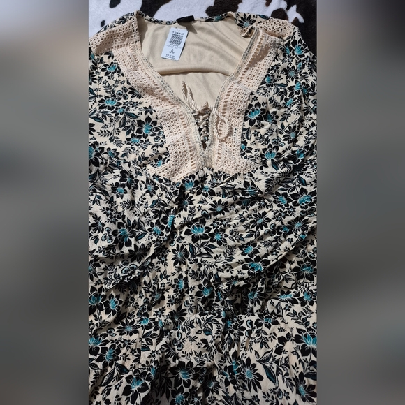 Torrid Mini Gauze Lace-up Skater Dress - Size 2 NWT - Picture 7 of 7